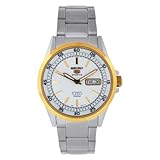 Sieko Men's SNZH20 Stainless Steel Analog with White Dial Watch