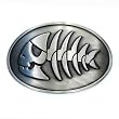 Pirate Fish Belt Buckle - Antique Silver Finish