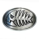 Pirate Fish Belt Buckle - Antique Silver Finish