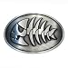 Pirate Fish Belt Buckle - Antique Silver Finish