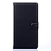 Huawei Ascend Mate 7 Case - Demomm(tm) Flip Pu Leather Wallet Case Holder Cover with Stand / Card Slot for Huawei Ascend Mate7 (mate7-black)