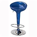 Scooper Barstool- Metallic Blue