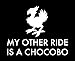 VDC | (WHITE) My Other Ride Is A Chocobo Vinyl Car/Laptop/Window/Wall Decal