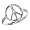 Sterling Silver Peace Sign Ring, Size 6
