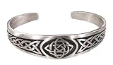Classic Celtic Knot Design Irish Pewter Bracelet