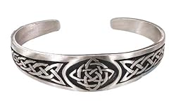 Classic Celtic Knot Design Irish Pewter Bracelet
