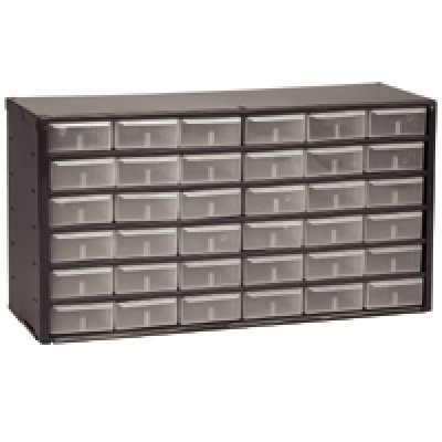 Akro Mils CA-17-136 36 Drawer Cabinet For Small Components 18 x 9 1/2 x 6