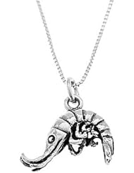 Sterling Silver Three Dimensional Shrimp Necklace