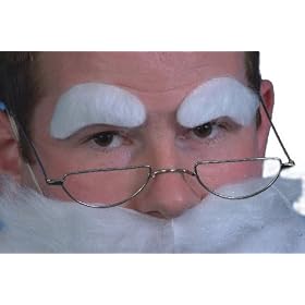 Santa Claus Father Christmas Half Moon Specs Metal Frame no lens