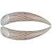 Pair of Glass Vertigo Talons: 2g White-Brown
