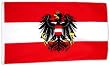 Fahne Flagge �sterreich mit Wappen 90 x 150 cm