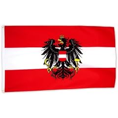 Fahne Flagge �sterreich mit Wappen 90 x 150 cm