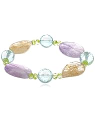 Multi-Gemstone Nugget and Chip Bracelet, 7.5"