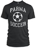 Vintage Distressed Parma Soccer Tri-Blend T-Shirt, Black, L