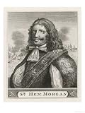Sir Henry Morgan a Welsh Buccaneer in the English Service Carrying out Many Raids Art Giclee Poster Print, 18x24