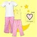 Life is Good Heart Matching Mother & Daughter Loungewear - Final Sale!