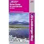 Beinn Dearg and Loch Broom, Ben Wyvis (OS Landranger Map)