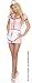 1950s Pink Soda Pop Girl Dress Sexy Adult Halloween Costume Cute Oldies Naughty Waitress Outfit