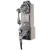 CROSLEY RADIO CR56-BC 1950s Classic Pay Phone (Brushed Chrome)