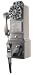 Electronics : Crosley CR56 1950's Pay Phone - Brushed Chrome