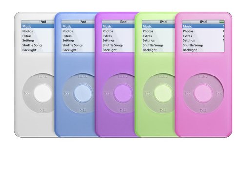 Electronics: Apple iPod Tubes 5 pack for iPod nano 1G  Purple, Pink, Blue, Green, and Clear 