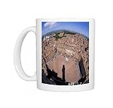 Aerial view of the Piazza del Campo and the town of Siena Photo Mugs