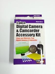 Sony HDR-PJ790V Camcorder Cleaning Kit Dust Blower Brush, Bottled Lens Solution, Non-Abrasive Cleaning Cloth, 25 Pack Lens Tissue, 5 Cotton Swabs