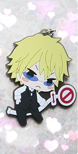KeyChain Key Ring Cellphone Charm Phone Chain Pendant for Anime Durarara!! DRRR Shizuo Heiwajima Flexile Rubber