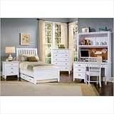 Bundle-24 Twilight Snow White Slat Twin Bedroom Set