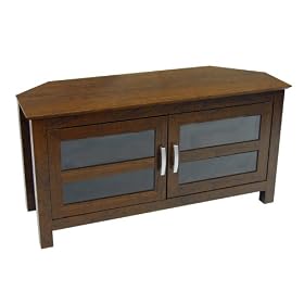 Walker Edison 44 Inch Wood Corner TV Console