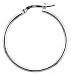 1 3/16" (30 mm) Sterling Silver 1/16" (2 mm) Tubing Italian Hoop Earrings