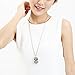 Glamorousky Owl Pendant with Black Austrian Element Crystal with Necklace