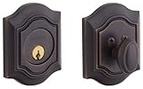 Baldwin 8237.112 Bethpage Deadbolt 2-1/8-Inch Door Prep, Venetian Bronze