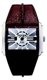 Police X Matrix gents brown leather strap and silver dial watch
