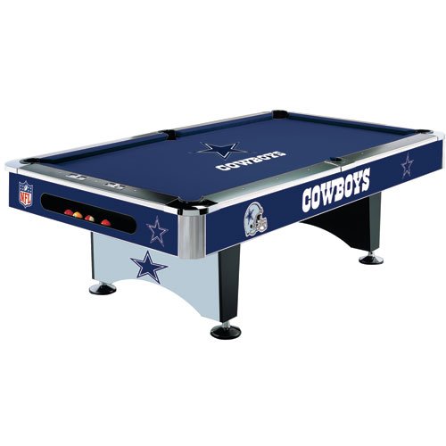 Dallas Cowboys Team Logo 8 Foot Pool Table WITH Logo Felt