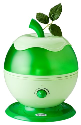 Crane One Gallon Cool Mist Ultrasonic Humidifier, Apple Shape