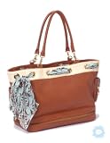 Grommet Diaper Bag in Toffee Pebbled Leather