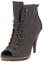edc by Esprit Niva Lu Bootie U49582, Damen, Stiefel, Grau (lead grey 033), EU 40