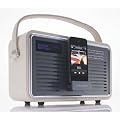:View Quest, Retro Dab Radio With Iphone Ipod Dock Cream