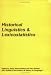 Historical Linguistics & Lexicostatistics