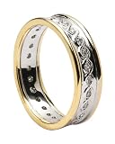 Gents Celtic Diamond Set Wedding Ring