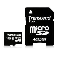 Transcend Micro SDHC 16GB Class 4 Speicherkarte mit SD-Adapter