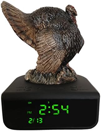 Turkey Sculpture Alarm Clock with Turkey Sounds Hunters Wake Up For the Big Hunt