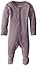 L'ovedbaby Baby Girls Organic Snap One-Piece Footies, Lavender, 3-6 Months US