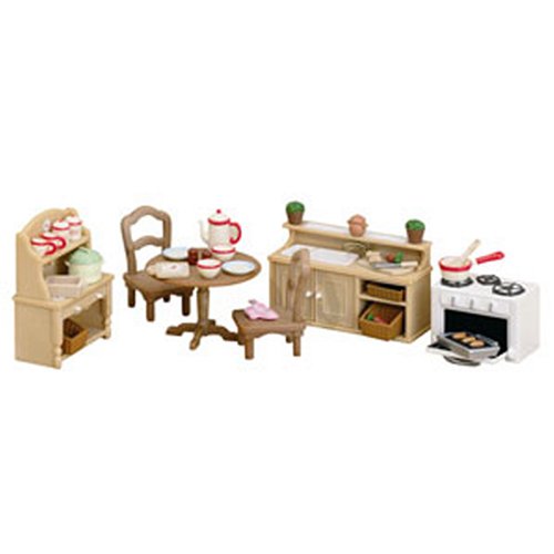 Childrens Toyshop  Toys : Sylvanian Families Cottage Kitchen Set