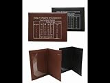 Brown Leather Golf Scorecard Holder w/ Logo