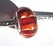 Murano Style Glass Lampwork 925 Bead Fits Pandora Red and Orange Stripes