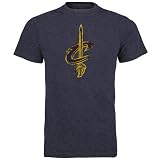 NBA Cleveland Cavaliers Better Logo Tri Blend Tee (Navy, Large)
