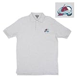 Colorado Avalanche NHL Classic Pique Polo Shirt (Gray Heather) at Antigua NHL