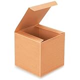 6in. X 6in. X 6in. Kraft Gift Boxes - Pack of 10 Brown Color